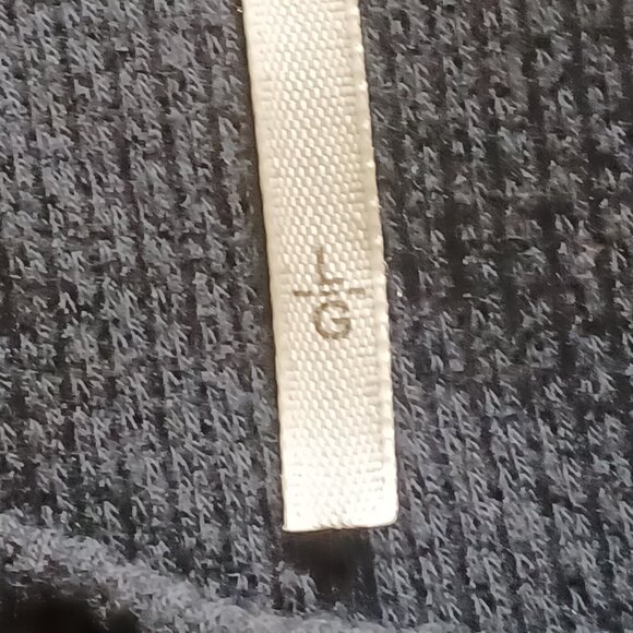 EUC Free People "Switch it Up" Navy Blue Thermal Crochet Knit Top Size Large - Picture 8 of 10